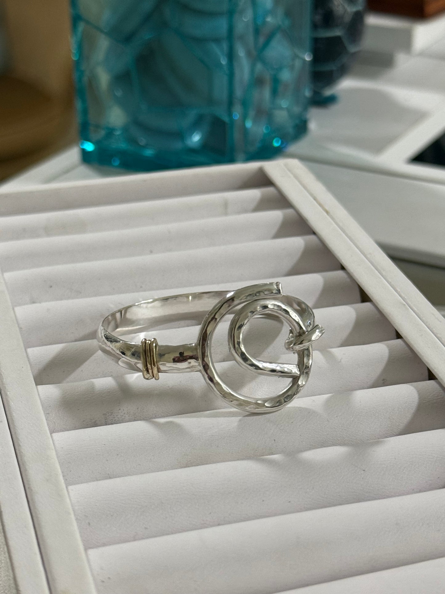 925 & 10k Gold Tidal Hook Bracelet