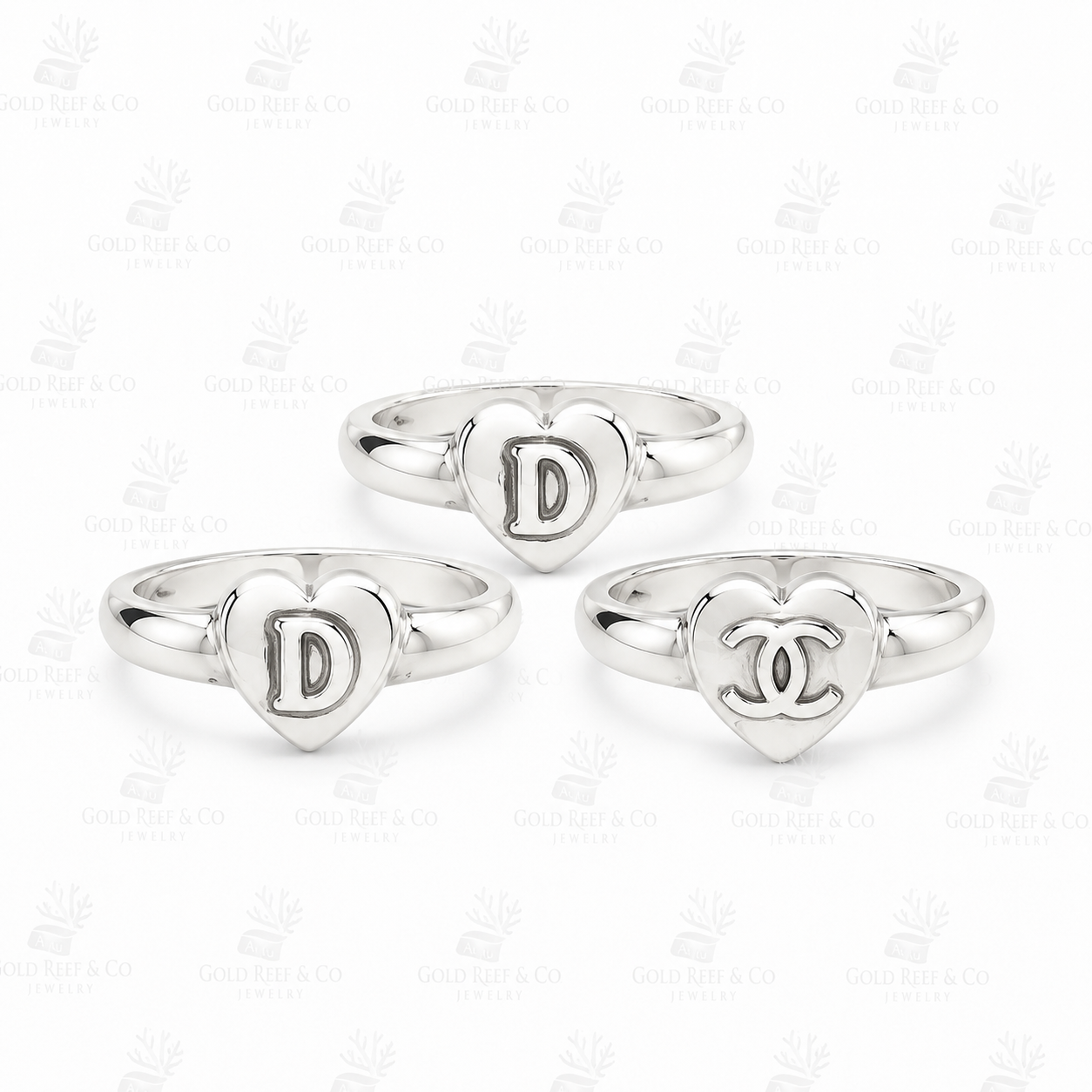 Heart Silver Rings MTO