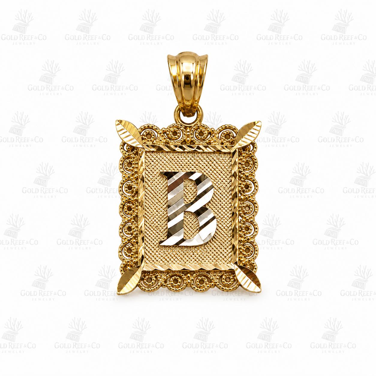 10k Gold (s) Initial Pendant SPO