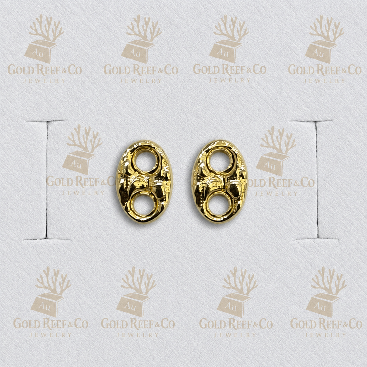 14k gold 7.5mm Nugget Gucci Studs SPO