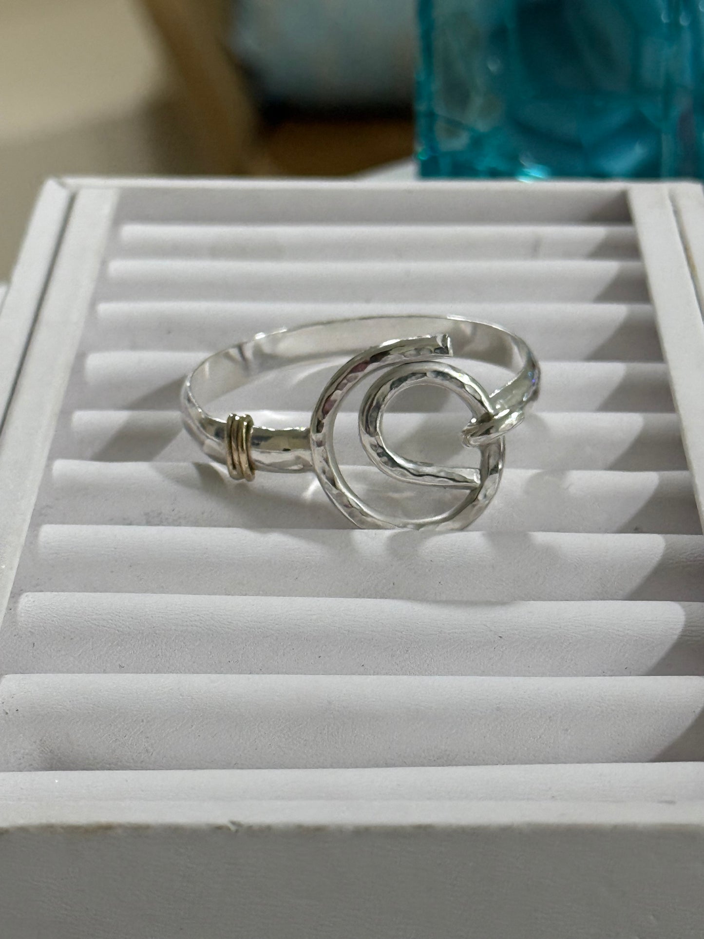 925 & 10k Gold Tidal Hook Bracelet