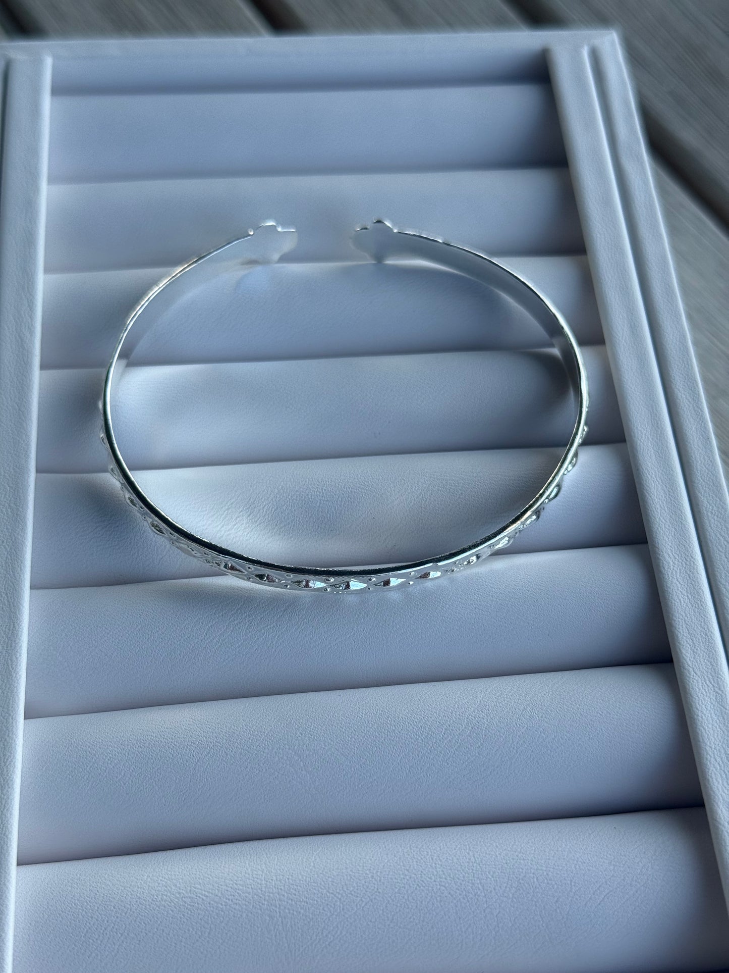 925 Flat Raised end Grc Bracelet