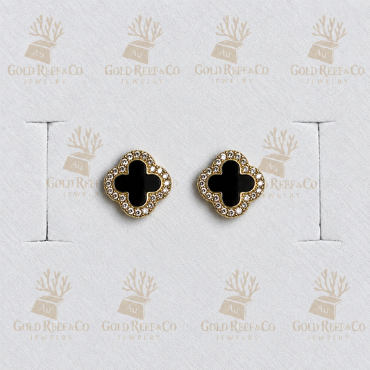 14k Small Clover Studs RPS