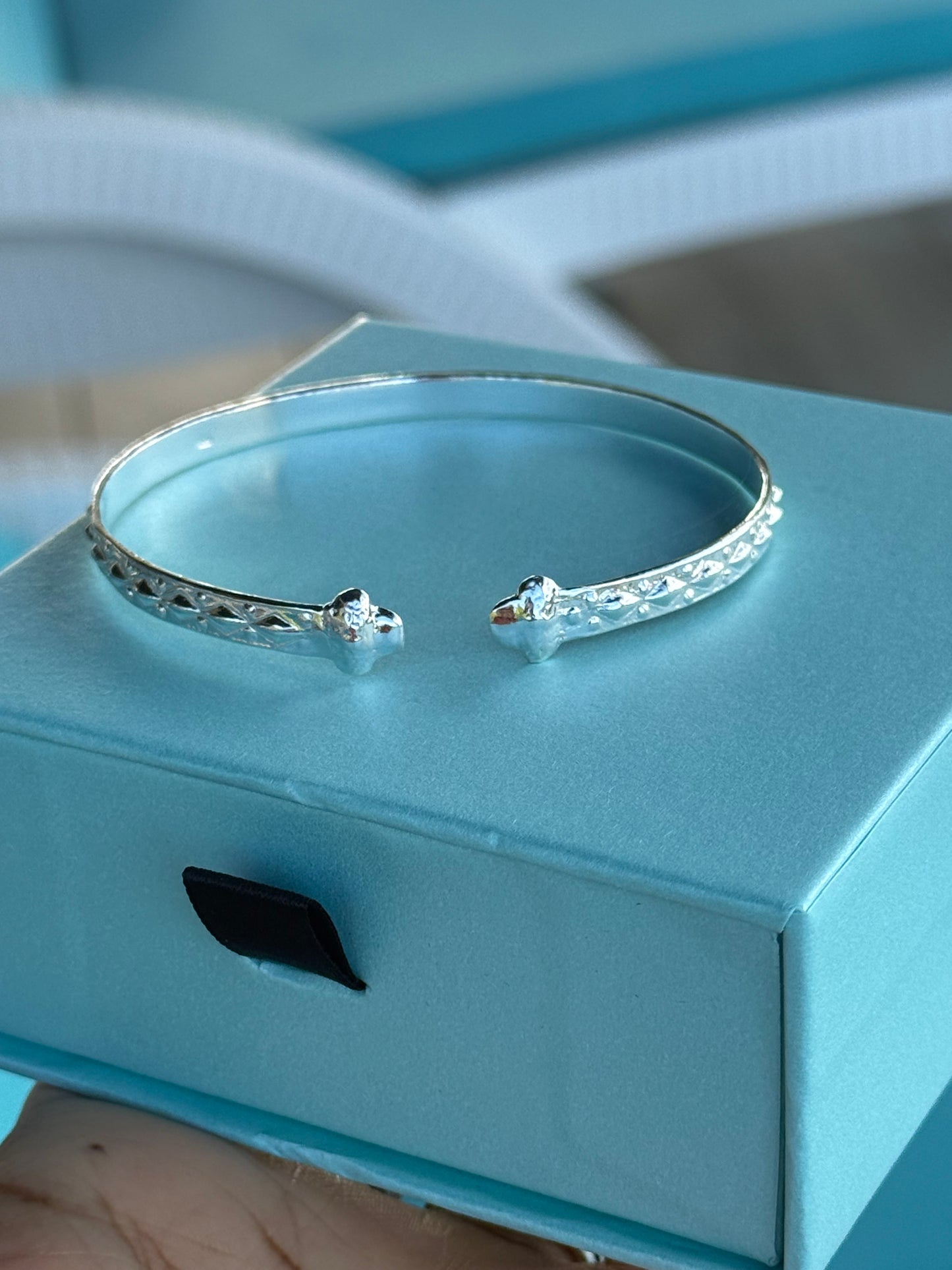 925 Flat Raised end Grc Bracelet