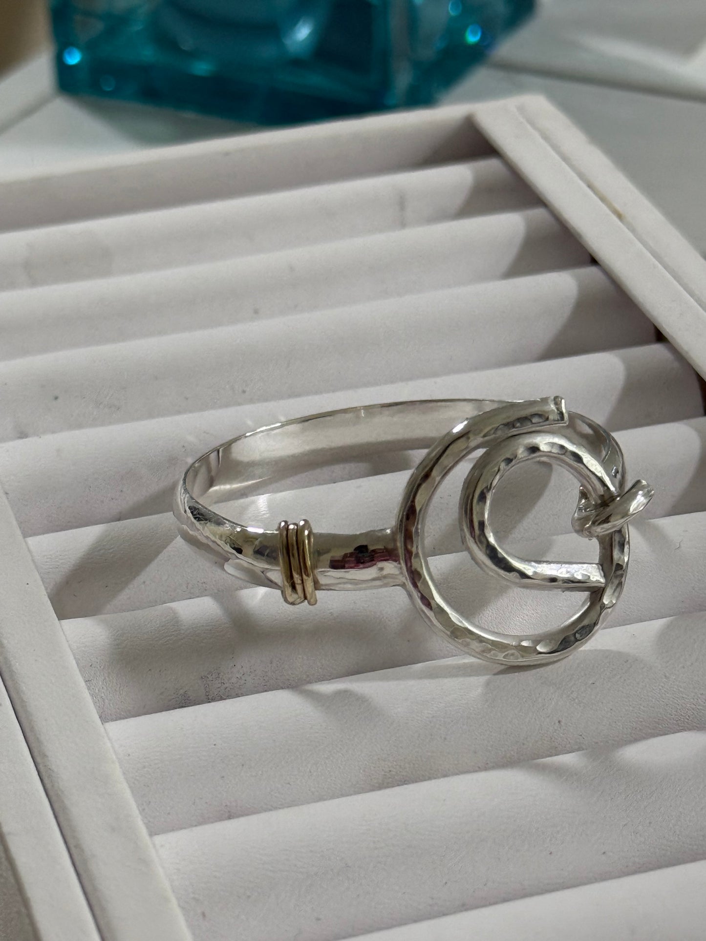 925 & 10k Gold Tidal Hook Bracelet