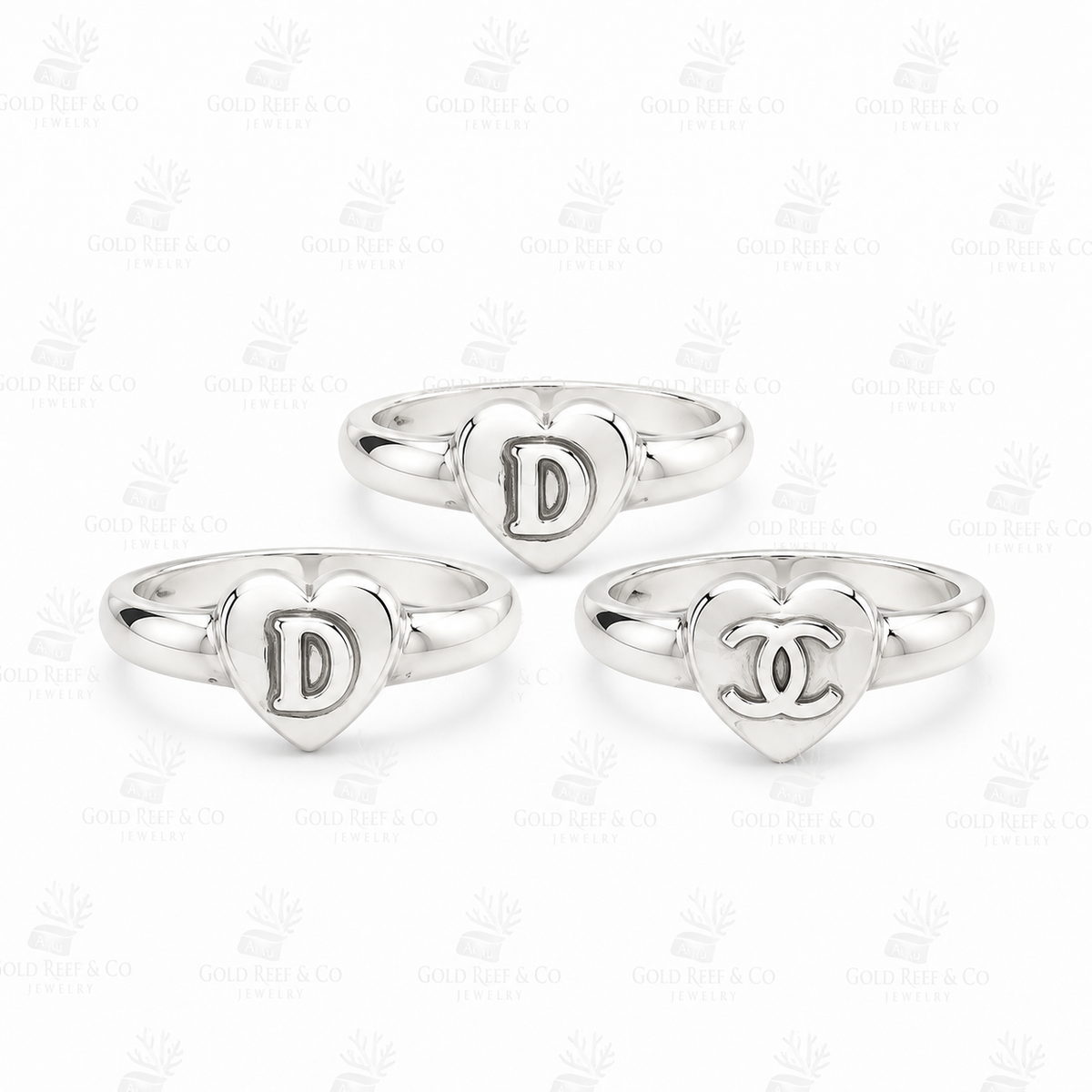 Heart Silver Rings MTO