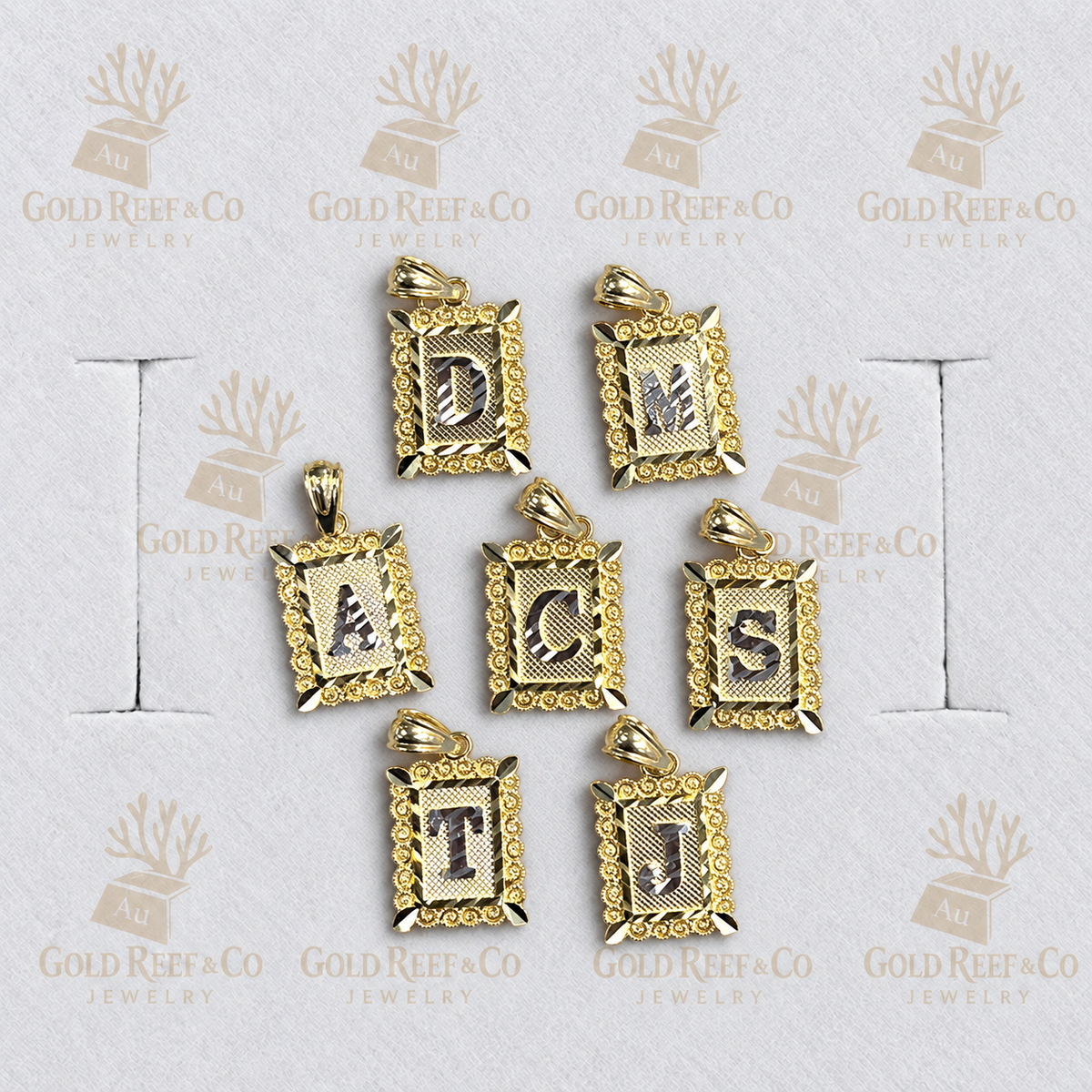 10k Gold (s) Initial Pendant SPO