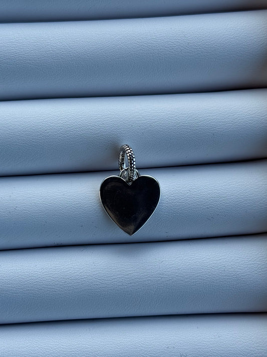 925 Heart Dangle Charm
