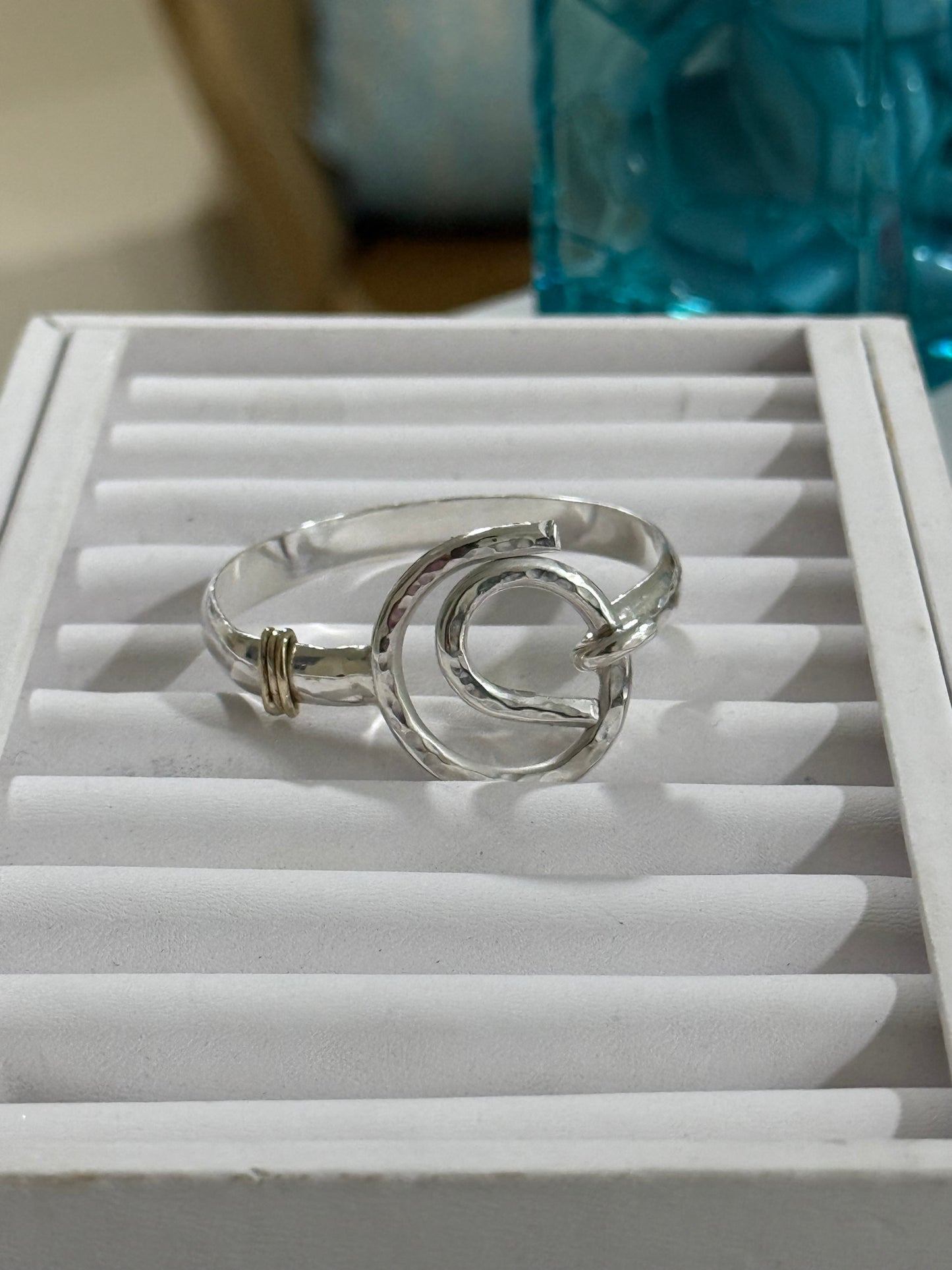 925 & 10k Gold Tidal Hook Bracelet