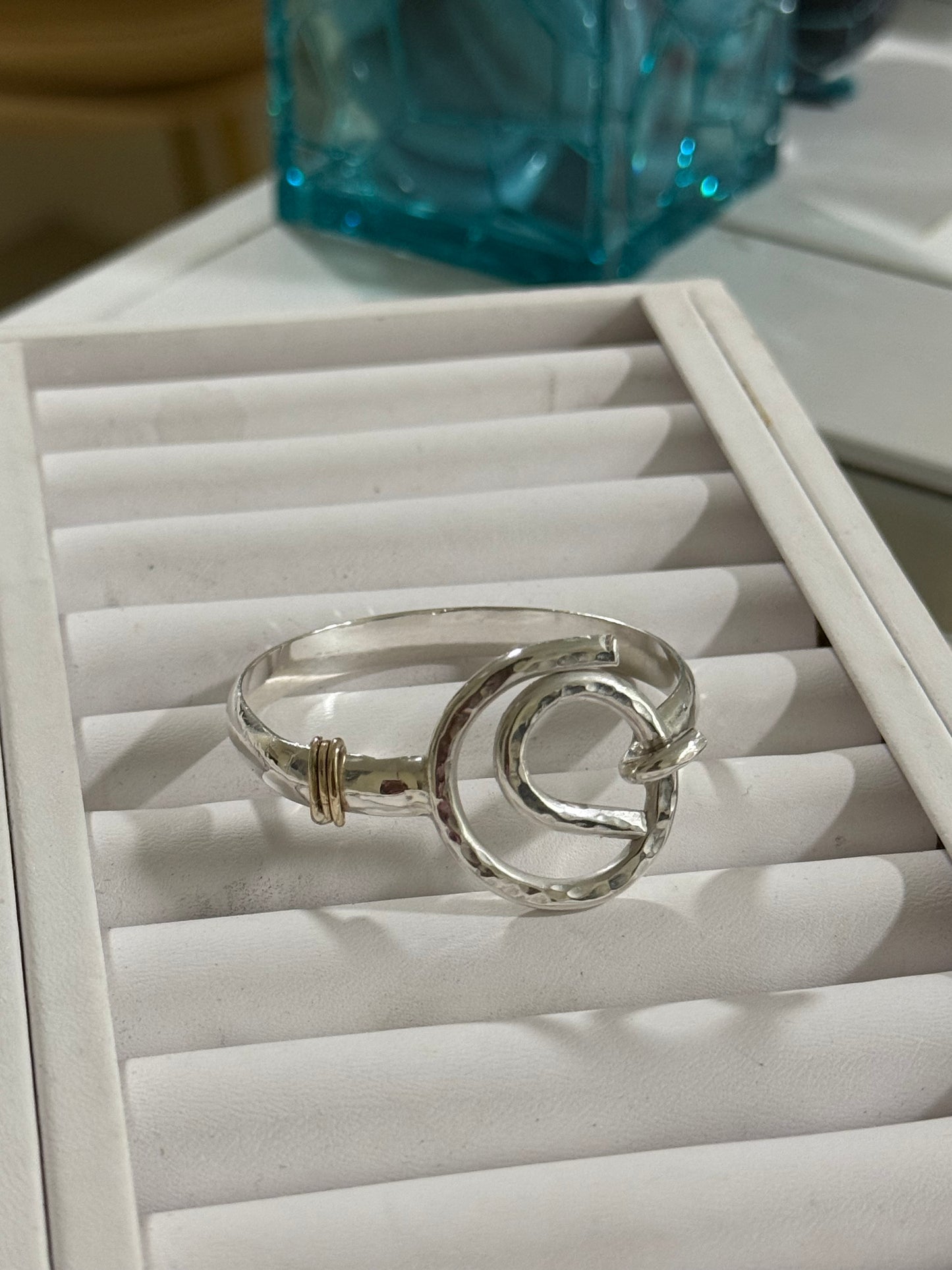 925 & 10k Gold Tidal Hook Bracelet