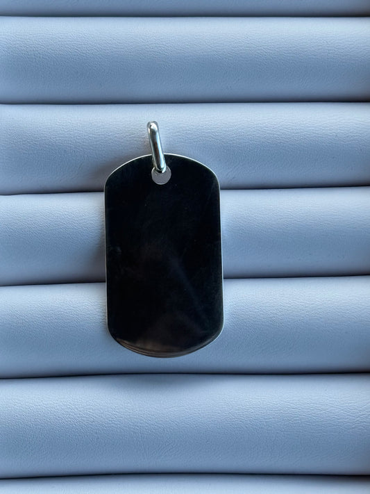925 40mm Dogtag  Pendant