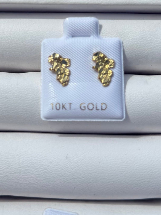 10k africa nugget Studs