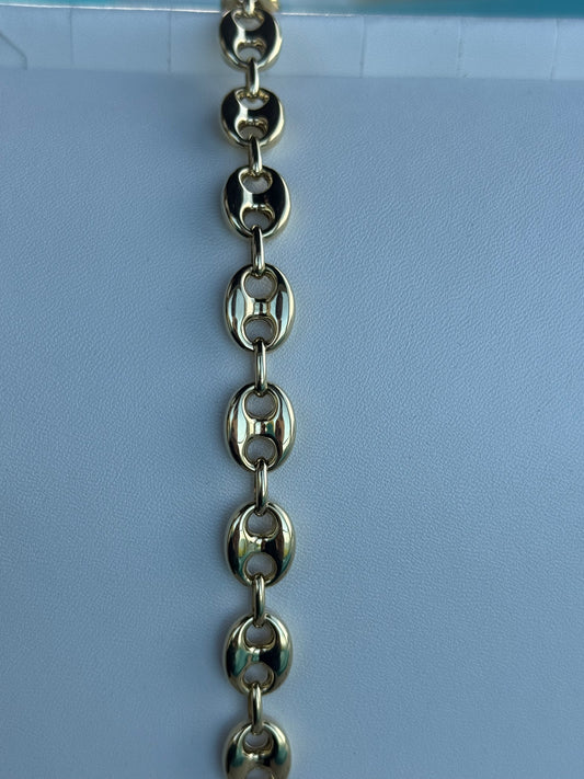 10k Gold Hollow Gucci 10mm Bracelet