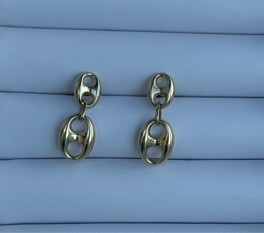 10k Gucci Dangle Studs