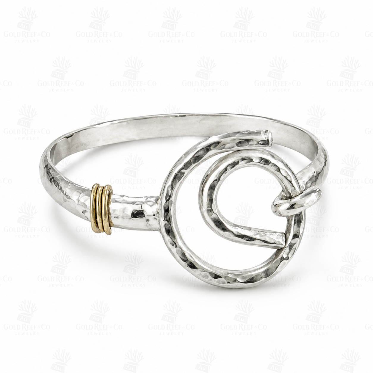 925 & 10k Gold Tidal Hook Bracelet MTO